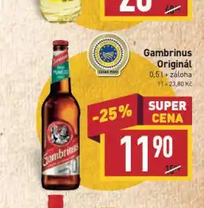 Billa Pivo gambrinus originál nabídka