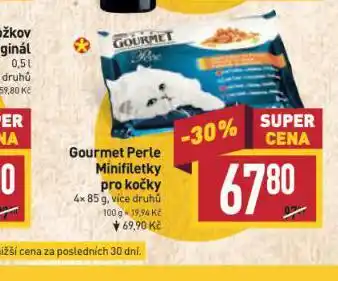 Billa Gourmet perle minifiletky pro kočky nabídka