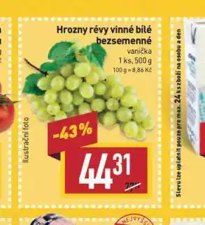 Billa Hrozny rí´évy vinné bílé bezsemenné nabídka