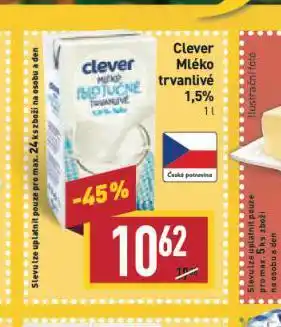 Billa Trvanlivé mléko 1,5% nabídka