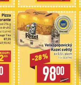 Billa Pivo velkopopovický kozel 10 nabídka