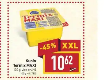Billa Kunín termix maxi nabídka