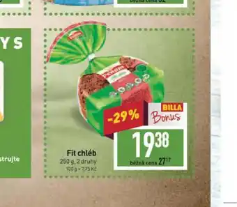 Billa Fit chléb nabídka