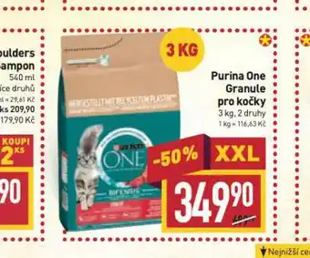 Billa Purina one granule pro kočky nabídka