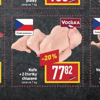 Billa Kuře + 2 čtvrtky nabídka