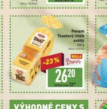 Billa Penam toustový chléb světlý nabídka