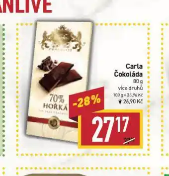 Billa Carla čokoláda nabídka
