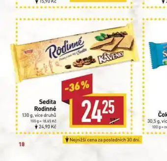 Billa Sedita rodinné nabídka