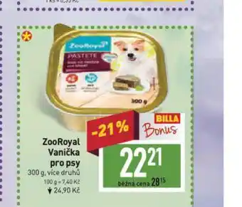 Billa Zooroyal vanička pro psy nabídka