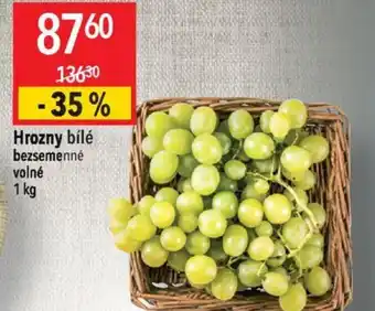 Globus Hrozny bílé bezsemenné nabídka