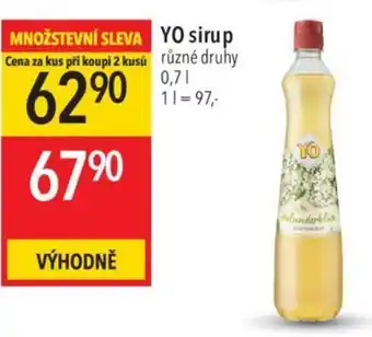 Globus YO Sirup 0.7L nabídka