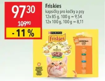 Globus Friskies kapsičky pro kočky a psy nabídka