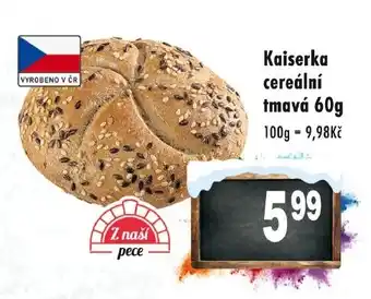 Qanto Kaiserka cereální tmavá 60g nabídka