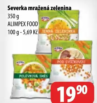Partner Maloobchodní síť Severka mražená zelenina nabídka