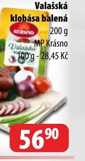 Partner Maloobchodní síť Valašská klobása balená nabídka