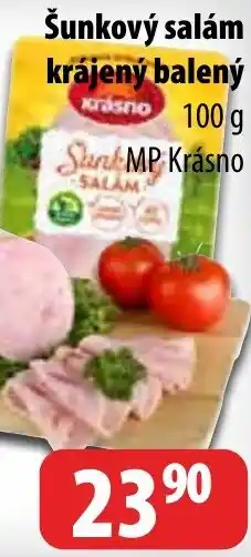 Partner Maloobchodní síť Šunkový salám krájený balený nabídka