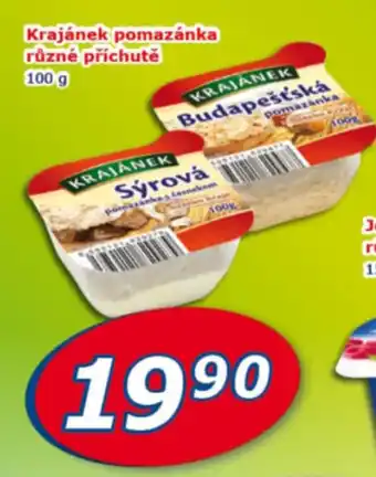 Krajánek pomazánka různé příchutě 100 g