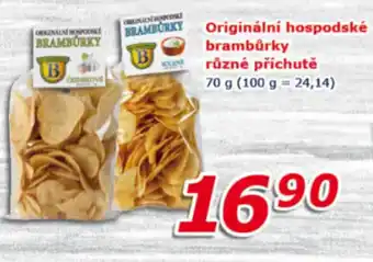 ESO MARKET Originální hospodské brambůrky různé příchutě nabídka