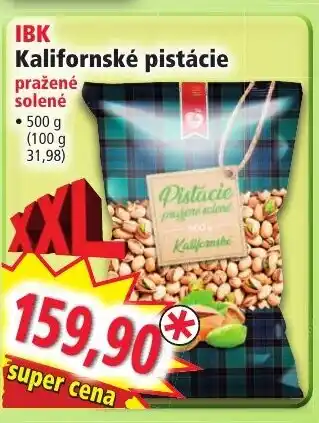 Norma IBK Kalifornské pistácie pražené solené nabídka