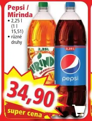 Norma Pepsi / Mirinda nabídka