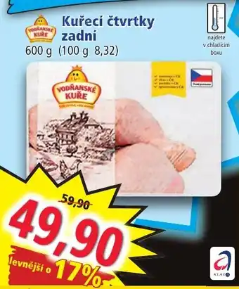 Norma Kuřecí čtvrtky zadní nabídka