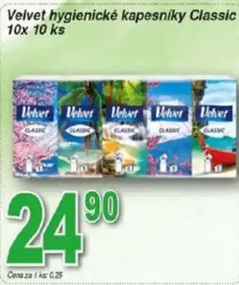 Hruška Velvet hygienické kapesniky Classic nabídka