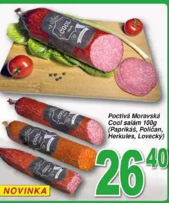 Hruška Poctivá Moravská Cool salám 100g (Paprikáš, Poličan, Herkules, Lovecký) nabídka