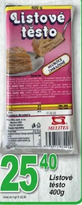 Hruška Listové těsto 400g nabídka