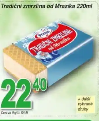 Hruška Tradiční zmrzlina od Mrazika 220ml nabídka