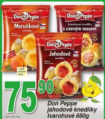 Hruška Don Peppe jahodové knedlíky tvarohové 680g nabídka