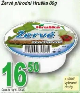 Hruška Žervé přírodní Hruška 80g nabídka