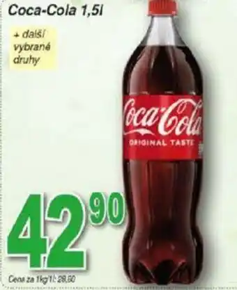 Hruška Coca-Cola 1,5L nabídka