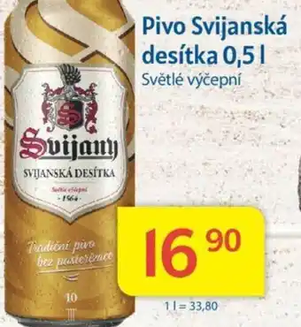 Kubík potraviny Pivo Svijanská desítka 0,5L nabídka