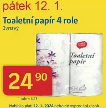 Kubík potraviny Toaletní papír 4 role nabídka