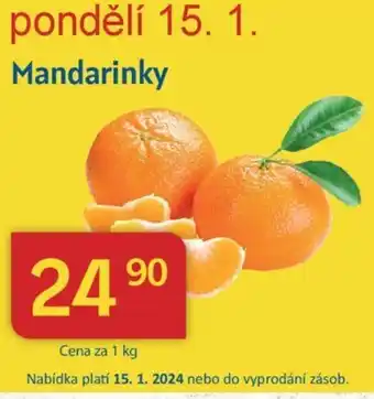 Kubík potraviny Mandarinky nabídka