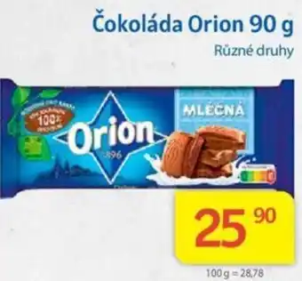 Kubík potraviny Čokoláda Orion 90 g nabídka