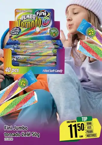 Fini Jumbo tornado želé 50g