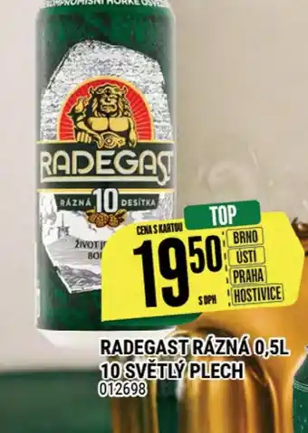 Tamda Foods RADEGAST RÁZNÁ 0,5L 10 SVĚTLÝ PLECH nabídka