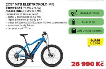 Auto Kelly 27,5" MTB ELEKTROKOLO Mi5 nabídka