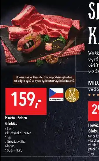 Globus Hovězí žebro s kostí nabídka