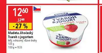 Globus Madeta jihočeský tvaroh s jogurtem nabídka
