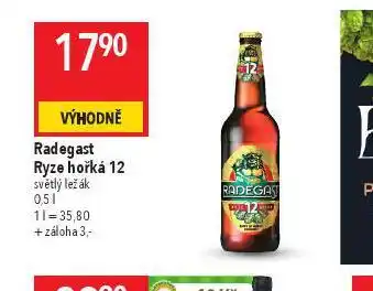 Globus Pivo radegast ryze hořká 12 nabídka