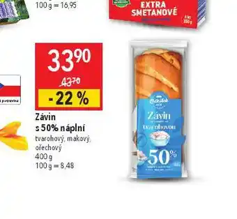 Globus Závin s 50% náplní nabídka