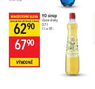 Globus Yo sirup nabídka