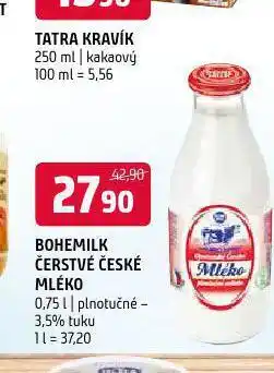 Terno Bohemilk čerstvé české mléko 3,5% nabídka