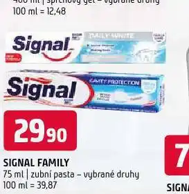 Terno Signal family zubní pasta nabídka