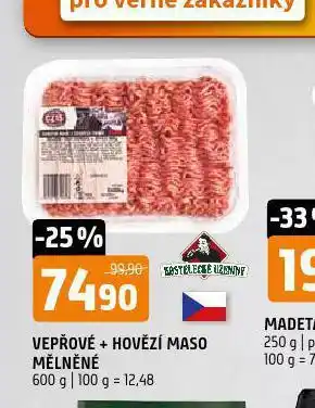 Terno Vepřové + hovězí maso mělněné nabídka
