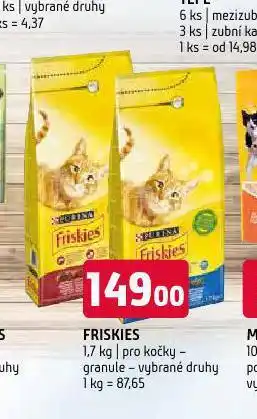Terno Friskies granule pro kočky nabídka