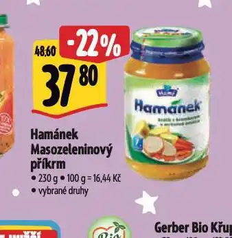 Albert Hamánek dětský masozeleninový příkrm nabídka