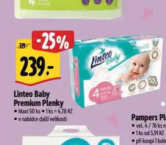 Albert Linteo baby plenky nabídka